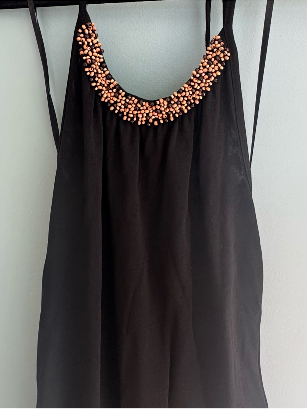 Banana Republic Sleeveless Beaded-Neck Dress XS
